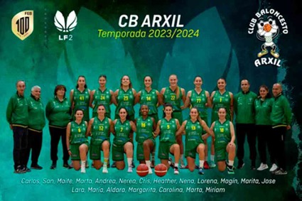 EL TRABAJO COLECTIVO DEL CB ARXIL  TRASNCURRIDAS 10 JORNADAS LE AUPAN AL 2º PUESTO(7 VICTORIAS Y 2 DERROTAS)