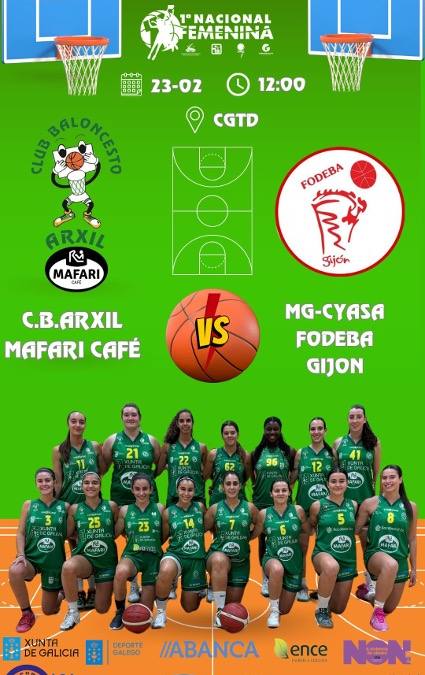 EL CB ARXIL MAFARI CAFÉ RECIBE EL DOMINGO A LAS 12 H EN EL CGTD ANTE EL FODEBA GIJON